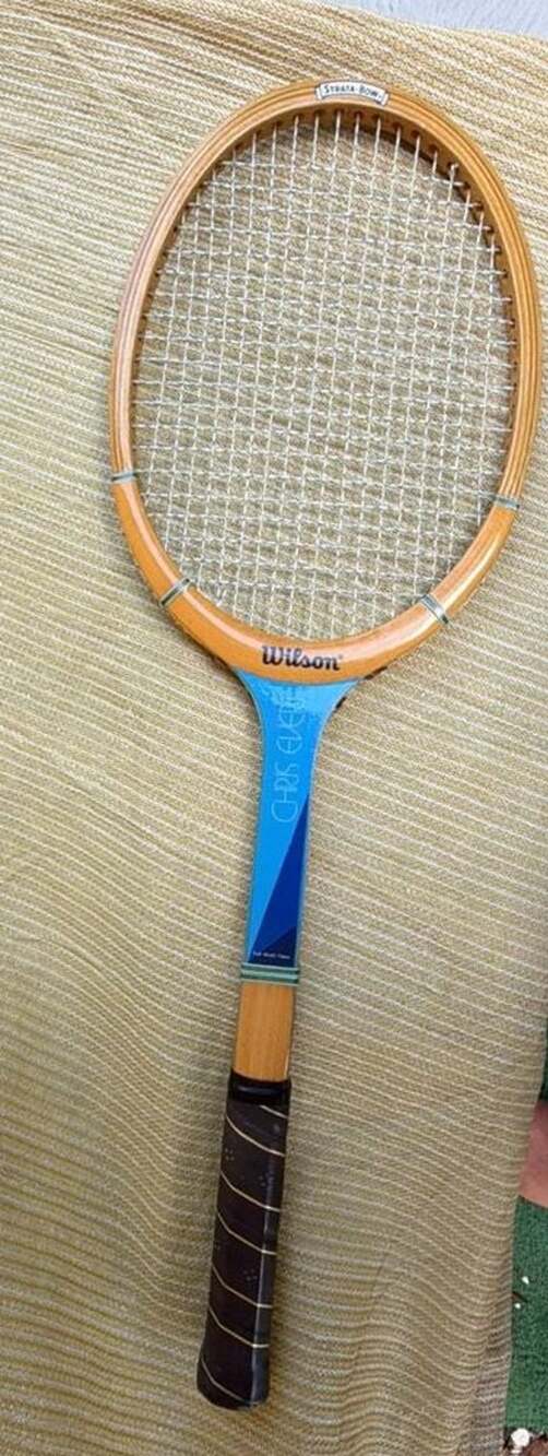 Wilson Chris Evert Strata-Bow Wooden Tennis Racquet